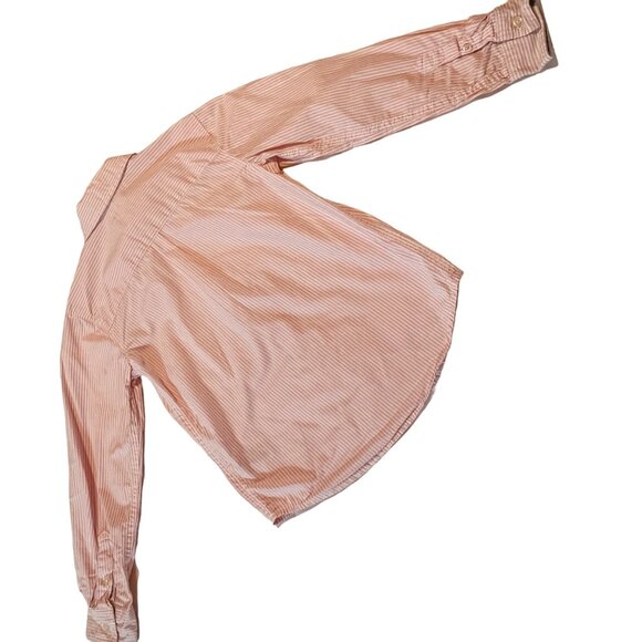 Carter's Boy Pink Striped Button-Down Shirt Long Sleeve Size 6 - Picture 4 of 8